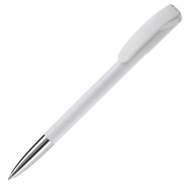 Stylo Toppoint Deniro pointe métallique hardcolour - Blanc / Blanc