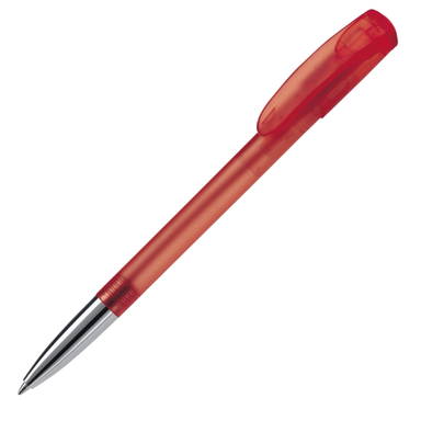 Stylo Toppoint Deniro pointe métallique givrée - Écru / Rouge