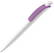 Toppoint Cube solid-colour ballpoint pen - White / Purple