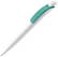 Toppoint Cube solid-colour ballpoint pen - White / Turquoise