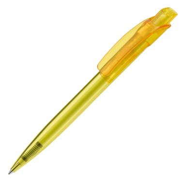 Toppoint Cube transparant balpen - Transparant / Geel