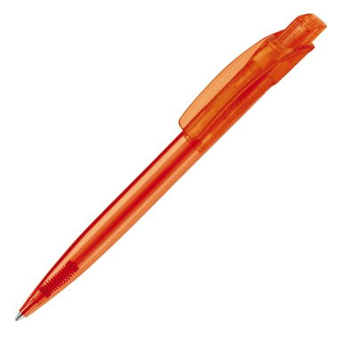 Toppoint Cube transparant balpen - Transparant / Oranje