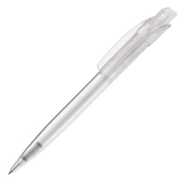 Toppoint Cube transparant balpen - Transparant / Wit