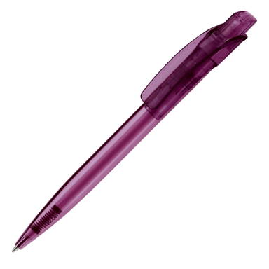 Toppoint Cube transparant balpen - Transparant / Paars