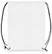 210D polyester rugzakje - Wit