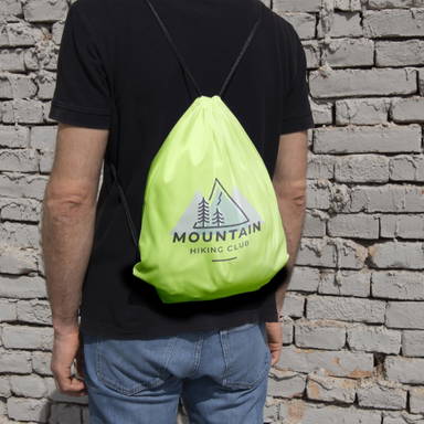 210D polyester rugzakje - Lichtgroen