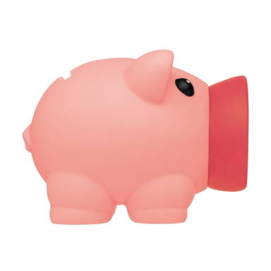 Petit cochon tirelire en plastique - Rose