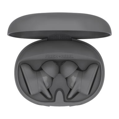 Fresh 'n Rebel True Wireless sports earbuds - Donker gun metal