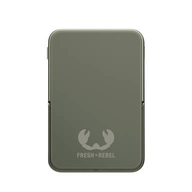 Fresh 'n Rebel Geschikt voor MagSafe Powerbank Wireless 5000mAh - Dried Green