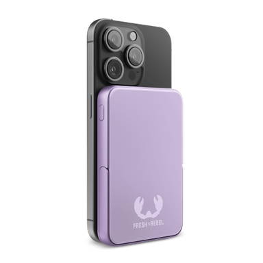 Fresh 'n Rebel Geschikt voor MagSafe Powerbank Wireless 5000mAh - Lila