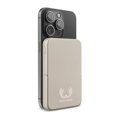 Fresh 'n Rebel Geschikt voor MagSafe Powerbank Wireless 5000mAh - Beige