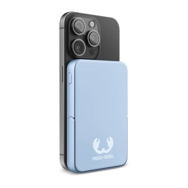 Fresh 'n Rebel Geschikt voor MagSafe Powerbank Wireless 5000mAh - Pastel blauw