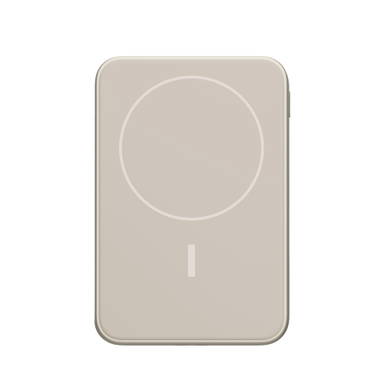Fresh 'n Rebel Geschikt voor MagSafe Powerbank Wireless 5000mAh - Beige