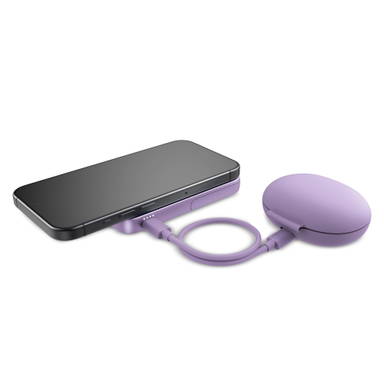 Fresh 'n Rebel Geschikt voor MagSafe Powerbank Wireless 5000mAh - Lila