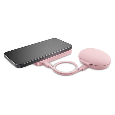 Fresh 'n Rebel Geschikt voor MagSafe Powerbank Wireless 5000mAh - Pastel rose