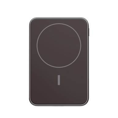 Fresh 'n Rebel Geschikt voor MagSafe Powerbank Wireless 5000mAh - Donker gun metal