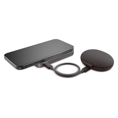 Fresh 'n Rebel Geschikt voor MagSafe Powerbank Wireless 5000mAh - Donker gun metal