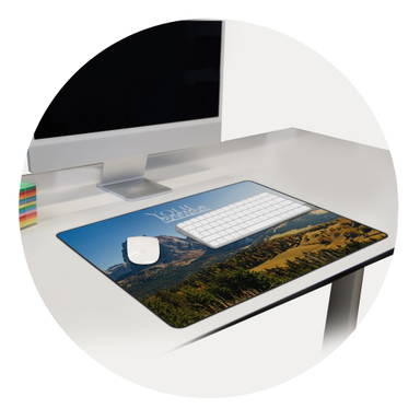 Tapis de bureau A2 mat 59 x 42 cm - Blanc