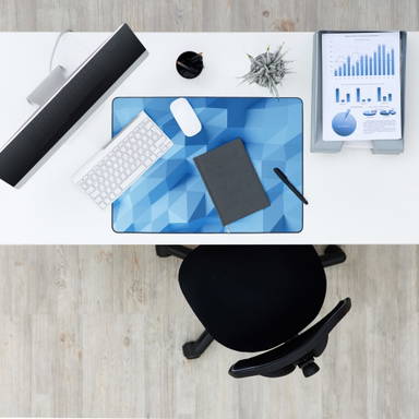 Tapis de bureau A2 mat 59 x 42 cm - Blanc