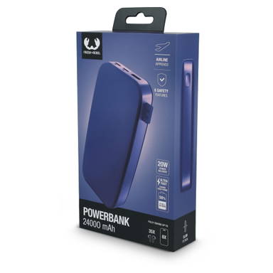Fresh 'n Rebel USB-C Powerbank 24000mAh - Blauw