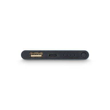 Powerbank USB-C 4.000 mAh R-AL  - Donker gun metal