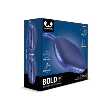Fresh 'n Rebel Bold S3 Water-Resistant Bluetooth Speaker - Blue