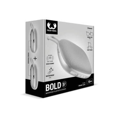 Fresh 'n Rebel Bold S3 Water-Resistant Bluetooth Speaker - Light Gray