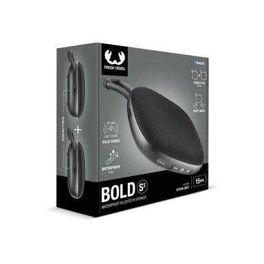Fresh 'n Rebel Bold S3 Water-Resistant Bluetooth Speaker - Dark Gray
