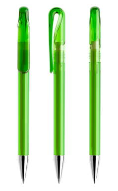 Prodir DS1TTC Transparent with Chrome Metal Nose-Cone