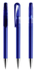 Prodir DS1TTC Trasparente con punta in metallo cromato