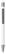 Aurora touch soft touch metal balpen - White