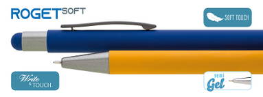 Aurora touch soft touch Metall Kugelschreiber - Gelb
