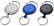 Sleutelhanger en rollerclip - Wit