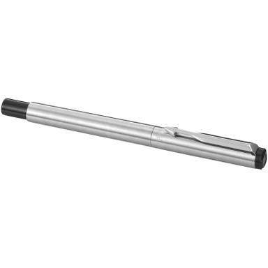 Parker Vector Metall Tintenroller (schwarze Tinte) - Silber