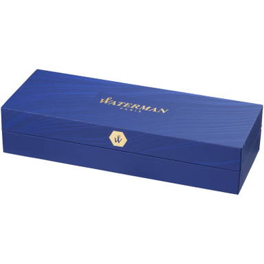 Waterman Hémisphère Messing Kugelschreiber (blaue Tinte) - Schwarz/Gold