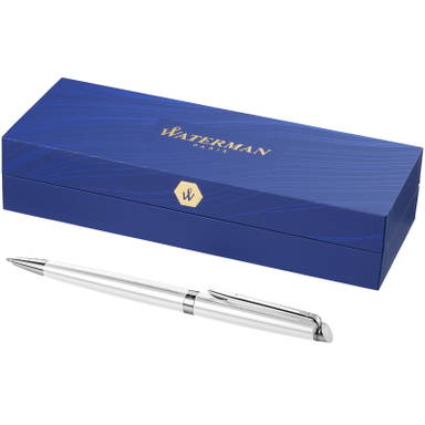 Waterman Hémisphère Messing Kugelschreiber (blaue Tinte) - Weiß