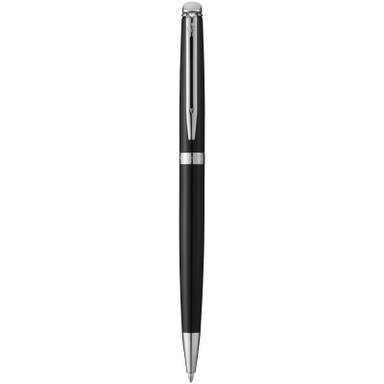 Waterman Hémisphère Messing Kugelschreiber (blaue Tinte) - Schwarz/silber