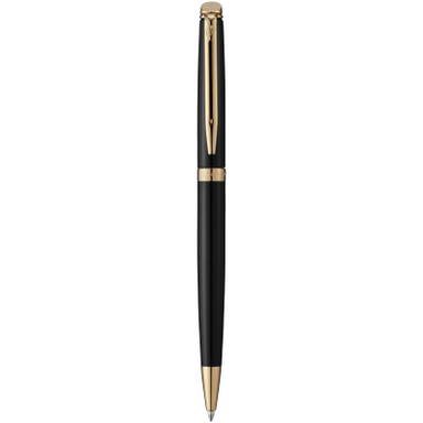 Waterman Hémisphère Messing Kugelschreiber (blaue Tinte) - Schwarz/Gold