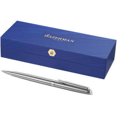 Waterman Hémisphère Steel Kugelschreiber (blaue Tinte) - Silber