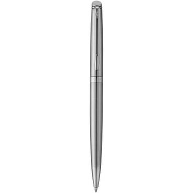 Waterman Hémisphère Steel Kugelschreiber (blaue Tinte) - Silber