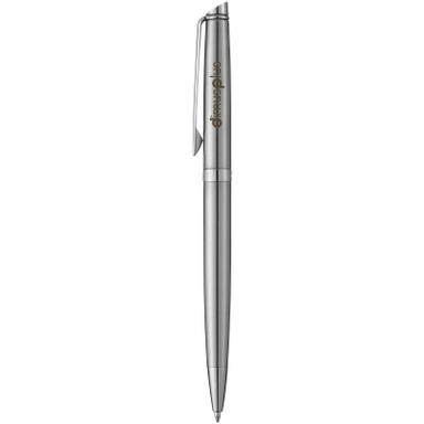 Waterman Hémisphère Steel Kugelschreiber (blaue Tinte) - Silber
