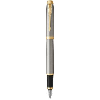 Parker IM Klassik Füllfederhalter (blaue Tinte) - Metall