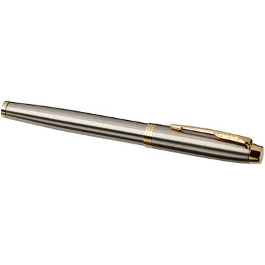 Parker IM Klassik Füllfederhalter (blaue Tinte) - Metall