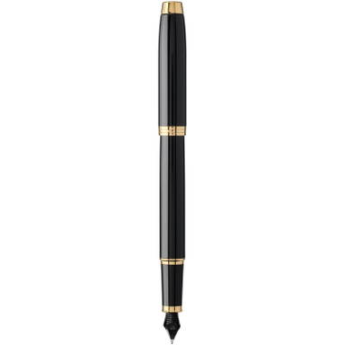 Parker IM Klassik Füllfederhalter (blaue Tinte) - Schwarz/Gold