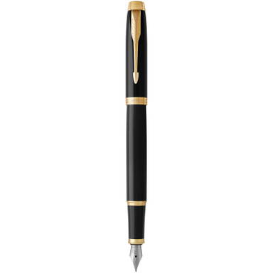 Parker IM Klassik Füllfederhalter (blaue Tinte) - Schwarz/Gold