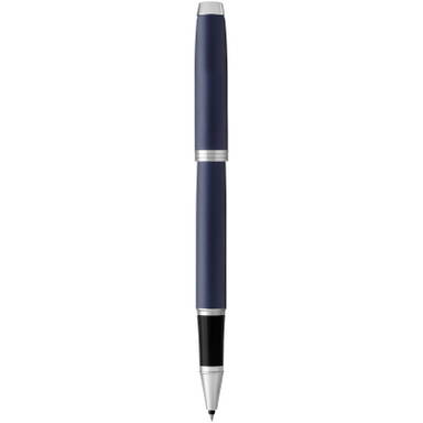 Parker IM Classic Tintenroller (schwarze Tinte) - Blau/silber