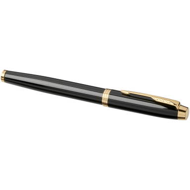 Parker IM Classic Tintenroller (schwarze Tinte) - Schwarz/Gold