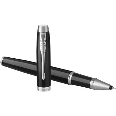 Parker IM Classic Tintenroller (schwarze Tinte) - Schwarz/Chrom