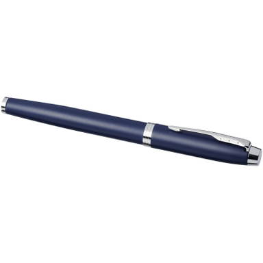 Parker IM Classic Tintenroller (schwarze Tinte) - Blau/silber