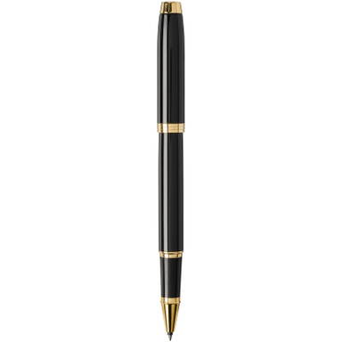 Parker IM Classic Tintenroller (schwarze Tinte) - Schwarz/Gold